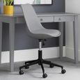 Erika Office Chair - Grey Faux Leather