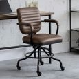 Gehry Office Chair - Brown Faux Leather