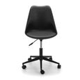 Erika Office Chair - Black Faux Leather