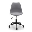 Erika Office Chair - Grey Faux Leather