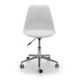 Erika Office Chair - White Faux Leather