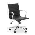 Gio Office Chair - Black Faux Leather