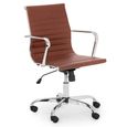 Gio Office Chair - Brown Faux Leather