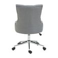 Anita Office Chair - Grey Fabric with Chrome Base