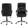 Benson Office Chair - Black Faux Leather
