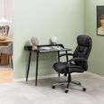 Benson Office Chair - Black Faux Leather