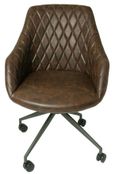 Hasselt Chestnut Vintage Leather Office Chair
