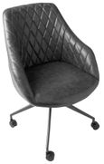 Hasselt Grey Vintage Leather Office Chair