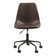 Monaco Office Chair - Brown - Faux Leather - Adjustable