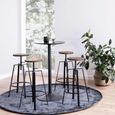 Ibiza Bar Table - Black - Round