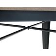Grafton Elm Wood Industrial Square Bar Table