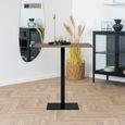 Lignano Cafe Table - Square - Oak - Smoked