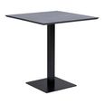 Fano Cafe Table - Square - Melamine - Black