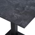 Fano Cafe Table - Square - Melamine - Black