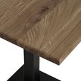 Lignano Cafe Table - Square - Oak - Smoked
