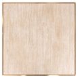 Brazza Bistro Table - Square - Beige - Faux Marble and Metal