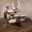 Ritz Bistro Table - Round - Brown - Ceramic and Metal