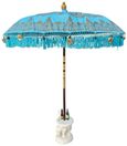 Bali Drinks Table - White - Elephant Parasol Base