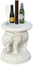 Bali Drinks Table - White - Elephant Parasol Base