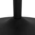 Malta Bar Table - Round - Black Ceramic