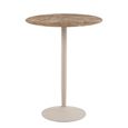 Malta Bar Table - Round - Brown Ceramic