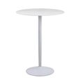 Malta Bar Table - Round - White Ceramic