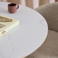 Malta Bar Table - Round - White Ceramic
