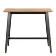 Roxby Bar Table - Oak and Black