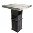 Saturn Pub Table - Square - Light - Marble - Variation Available