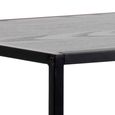 Seaford Bar Table - Black Melamine and Metal