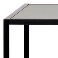 Seaford Bar Table - Black Melamine and Metal
