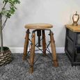 Stool - Adjustable - Round - Industrial Style - Metal