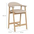 Addi Counter Stool - Set of 2 - Sand Fabric