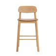 Barlow Barstool - Set of 2 - Oak - with Back