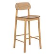 Barlow Barstool - Set of 2 - Oak - with Back