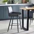 Soho Barstool with Back - Set of 2 - Black