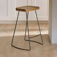 Travis Barstool - Set of 2 - Brown