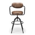 Barbican Swivel Barstool with Back - Set of 2 - Brown