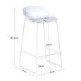 Rocco Barstool - Set of 2 - White
