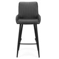 Soho Barstool with Back - Set of 2 - Black