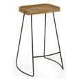 Travis Barstool - Set of 2 - Brown