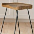 Travis Barstool - Set of 2 - Brown