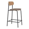 Estepona Barstool - Ash Wood - Set of 2 - with Back
