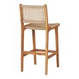 Derby Counter Chair - Teak Wood - Natural