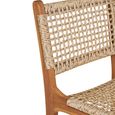 Derby Counter Chair - Teak Wood - Natural