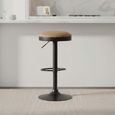 Remi Barstool  Set of 2  Brown Leather