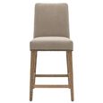 Clearance - Rex Barstools - Set of 2 - Grey Fabric with Back - A250