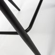 Malmo Barstool with Back - Set of 2 - Blue Fabric
