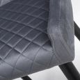 Malmo Barstool with Back - Set of 2 - Grey Fabric