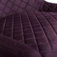 Malmo Barstool with Back - Set of 2 - Purple Fabric